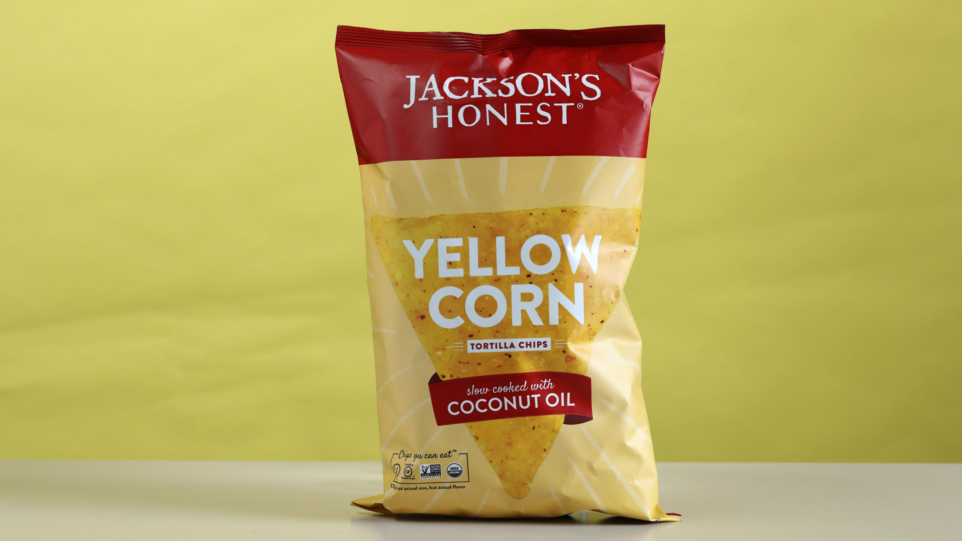 16: Jackson's Honest Yellow Corn Tortilla Chips Slow Cooked with Coconut Oil